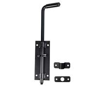 Verrou de porte verrou de portail verrou à pêne fermeture à verrou (1, verrou de porte 320/14, noir)