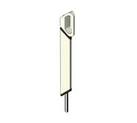 VERROU DE PORTE VXV 500MM RAL:9010 BLANC