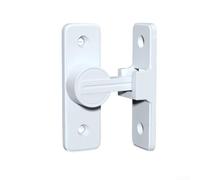 Verrou de pour porte Intérieur 90 Degrés Perçage Verrou de pour | Installation perçage, protège la pour porte, pour idéal location, sécurité immédiate, usage intérieur(White)