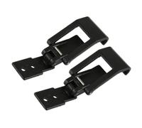 Verrou de rechange pour boîte à outils 8,7 x 3,7 cm Noir | Lot de 2 pièces de fermeture pour réparation de mallette de rangement, équipement compact