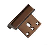 Verrou de renfort de porte robuste avec résistance de 362,9 kg, loquet de sécurité pour porte d'entrée, installation simple, noir (marron)