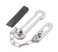 Verrou de Sécurité en Acier Inoxydable Chaîne pour Porte | Ouverture Partielle pour Vérifier L’entrée, Pose DIY Simple, Finition Argentée, Usage Maison ou Bureau