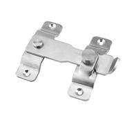 Verrou de Sécurité en Acier Inoxydable Loquet Bas Profil, pour Porte | Design à Fente, Finition Argenté, Usage Intérieur ou Extérieur, Fermeture Simple et Robuste