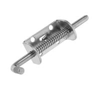 Verrou de Sécurité Loquet Porte Exterieur en Acier Inoxydable Robuste | Serrure Métallique pour Porte de Garage, Accessoire de Porte, Petit Verrou de Porte Argenté