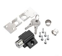 Verrou de sécurité pour fenêtre coulissante en alliage d'aluminium, sans acile à installer, convient pour l'aluminium ou le vinyle pour fenêtres, contrôle sécurisé de la ventilation, 0,4 x 2 cm
