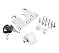 Verrou de sécurité pour fenêtre coulissante en alliage d'aluminium, sans acile à installer, convient pour l'aluminium ou le vinyle pour fenêtres, contrôle sécurisé de la ventilation, 0,4 x 2 cm