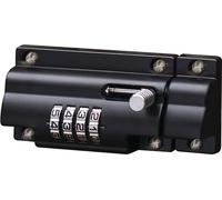 Verrou de serrure L.112mm l.50mm zamak noir BURG-WÄCHTER