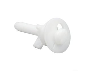 Verrou de siège de toilette à montage inférieur en plastique 28 mm (32 mm) | Montage par le bas, joint de 28 mm, plastique, finition blanche, installation manuelle facile