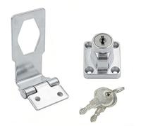 Verrou de tiroir en acier inoxydable pour applications de sécurité de bureau, y compris caisses enregistreuses, armoires de rangement et casiers (7,6 cm)