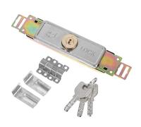 Verrou de volet roulant à cylindre vertical en acier cuivre zinc | Pour portes de magasin et portes de grange, sécurité antivol, pose facile, design soigné, finition aléatoire