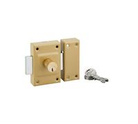 Verrou double entrée Etendard pour porte d'entrée cylindre 40mm acier 3 clés époxy bronze - THIRARD