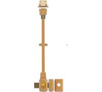 Verrou double entrée Mirage 6 pour porte d'entrée, cyl. 45mm, tringle 2 pts en acier, haut, droit, 3 clés, bronze - THIRARD