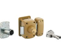 Verrou double entrée Transit 2 A2P* pour porte d'entrée, cylindre 40mm, acier, 4 clés, époxy bronze - THIRARD