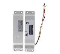 Verrou électrique de sécurité CC 12 V-24 V pour contrôle d'accès, retard réglable de 0 à 3 à 6 secondes, corps en alliage d'aluminium