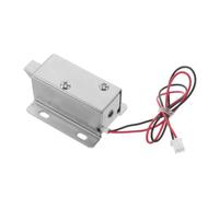 Verrou Électromagnétique 12V 0,83A à Loquet Bas en métal | Boîtier Argenté Compact, Montage en Surface Support à Fentes, pour Tiroirs et Casiers