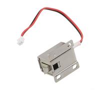 Verrou électromagnétique CC 6 V 24 V pour armoire à tiroirs - Interrupteur à boulon de commande magnétique électrique compact avec distance d'activité de 4,4 mm - Dispositif de contrôle argenté pour