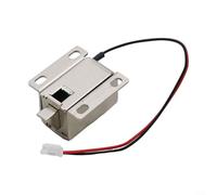 Verrou électromagnétique CC 6 V/24 V pour armoire de classement, distance d'activité de 4,4 mm, boulon de commande magnétique électrique, contrôle compact argenté pour bureau, école, banque (DC24 V)