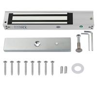 Verrou électromagnétique pour porte, capacité 280 kg, 12V DC, indice de protection IP68, système de sécurité "fail safe" (normalement fermé), avec LED
