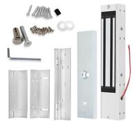 Verrou électromagnétique pour porte, capacité 280 kg, avec angle de fixation, alimentation 12V DC, système de sécurité anti-effraction