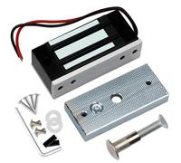 Verrou électromagnétique pour porte, capacité 60 kg, alimentation 12V DC, sécurité en cas de panne (NC), modèle compact