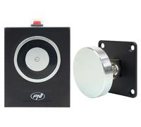 Verrou électromagnétique pour porte, capacité de 50 kg, 12/24 V, système de sécurité en cas de panne, couleur noire