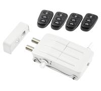 Verrou électronique sans fil - Porte intérieure - Blanc - 4 télécommandes