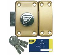 Verrou en applique - à bouton - clés réversibles - varié - City R6 ISEO