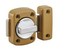 Verrou en applique - à bouton - sans cylindre - largeur 50 mm - bronze FTH THIRARD
