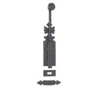Verrou en applique - à coulisse - rustique - cémenté - Longueur 400mm BOUVET