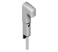 Generique Verrou en applique Danaos LA CROISÉE DS à tirage aluminium argent 127 mm