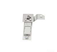 Verrou industriel en acier 304 avec bouton poussoir 52 mm de large (gauche) | Acier inoxydable 304, résistant à la rouille, environnements difficiles, taille 27 x 90 x 52 mm, qualité industrielle