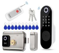 Verrou intelligent 5-en-1 : application, empreinte digitale, code, RFID, télécommande