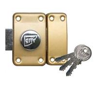 Verrou ISEO City 25 à bouton - Cylindre 40 mm - Sur variure N V04 - 10020402
