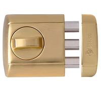 VERROU LINCE 4940 SIMPLY - Verrou targette bouton sans cylindre extérieur, 3 grands pênes ronds, finition dorée et nickelée, protection supplémentaire, installation facile.