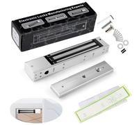 Verrou magnétique pour porte, capacité de 280 kg, fonctionnement à 12 V, ouverture sans alimentation électrique, en aluminium