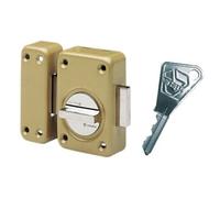 Verrou mécanique 7640 - A bouton - V136 - Vernis - Cylindre L.60 - 16151000
