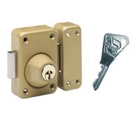 Verrou mécanique 764V VACHETTE - A bouton - V136 - Vernis - Sans cylindre - 16109000