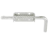 Verrou pistolet zingué HQ à ressort Jardinier Massard - Pêne 14 mm