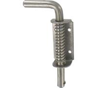 Verrou pistolet à ressort inox Tirard & Burgaud - Pêne 14 mm