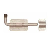 Verrou pistolet en applique - inox brossé 316 - 80x60 - tige 12mm TORBEL