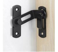 Verrou Porte Coulissante - Serrure Volet Loquet Porte - Verrou Portail à Bascule - Boulon avec Vis pour Porte, Fenêtre, Placard et