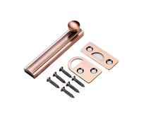 Verrou Porte Exterieur Boulons tout en cuivre de 2/3/4/6/8 pouces, serrure porte montée Surface, solide for le matériel domestique, serrures coulissantes sécurité(3 inch Red bronze)