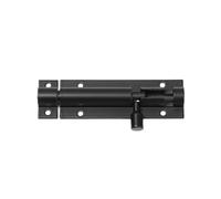 Verrou Porte Exterieur Grande porte de jardin robuste 2 à 8 pouces, hangar coulissante, tour boulon, loquet, quincaillerie for la maison, noir et argent(Black-3inch)