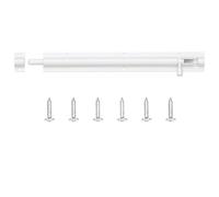 Verrou Porte Exterieur Loquet de fenêtre 2 à 8 pouces, pièces, boucle verrouillage porte, robuste, grande jardin, hangar, coulissante, tour, loquet boulon, quincaillerie for la maison(White,5inch)