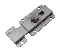 Verrou Porte Exterieur Verrou de porte en alliage d'aluminium, boucle verrouillage, boulon sécurité antivol(Grey,120mm)