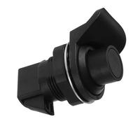 Verrou Poussoir sans n Acier Inoxydable Noir pour Portes | Accès Rapide D’une Pression, Usage sans Outil, Panneaux à Loquet, Intérieur Mobile, Finition Polie