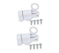 Verrou Ressort pour heavy-duty pour et pour fenêtres Verrou Ressort(2) | Pêne automatique, alliage aluminium, finition blanche, anti-rayures, pour idéal et fenêtres