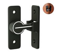 Verrou Serrure de Fermeture Porte Interieure Coulissante, 90° Loquet de Crochet a Porte Bascule