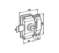 Verrou SUPER SURETÉ cuirasse bouton sans bille BZE BRICARD 3378.000