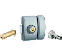 Verrou universel Transit 2 ajustable, double cylindre, argent, 5 clés - THIRARD